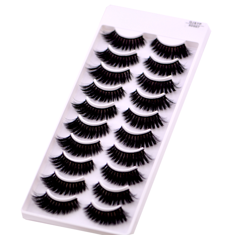 New 5 /8/9 pairs natural false eyelashes fake lashes long makeup 3d mink lashes eyelash extension mink eyelashes for beauty 03