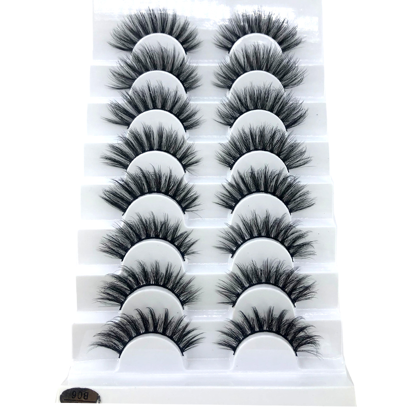 New 5 /8/9 pairs natural false eyelashes fake lashes long makeup 3d mink lashes eyelash extension mink eyelashes for beauty 03