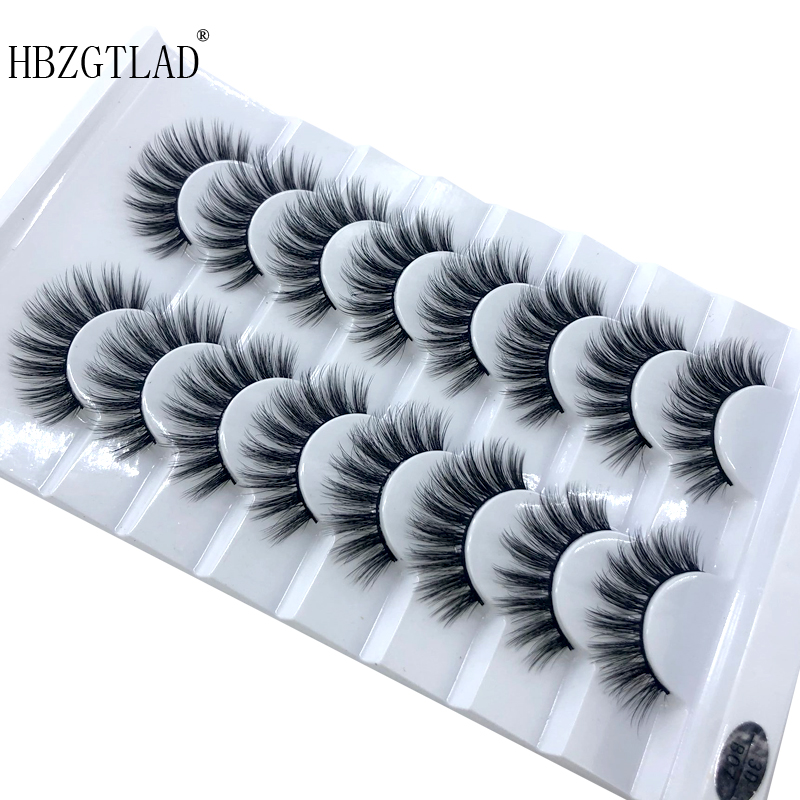 New 5 /8/9 pairs natural false eyelashes fake lashes long makeup 3d mink lashes eyelash extension mink eyelashes for beauty 03