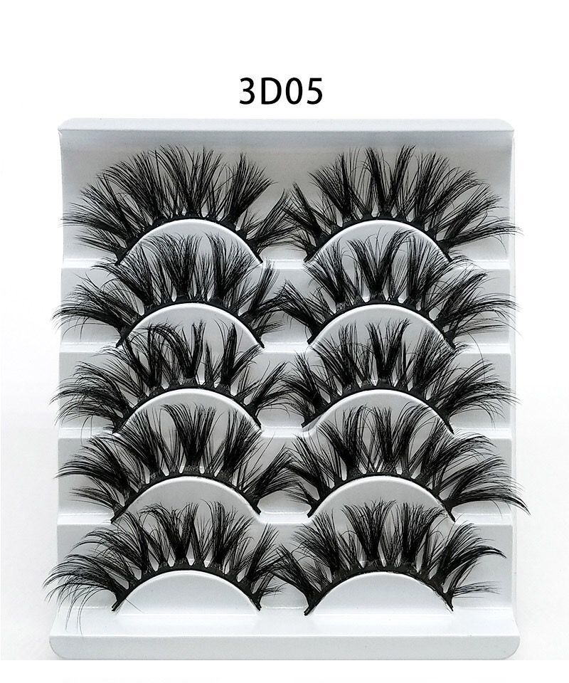 New 5 /8/9 pairs natural false eyelashes fake lashes long makeup 3d mink lashes eyelash extension mink eyelashes for beauty 03