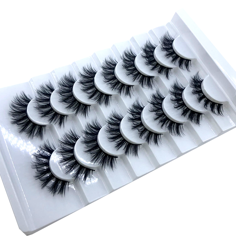 New 5 /8/9 pairs natural false eyelashes fake lashes long makeup 3d mink lashes eyelash extension mink eyelashes for beauty 03