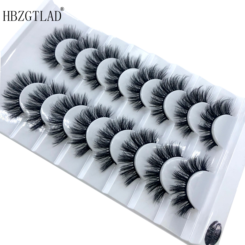New 5 /8/9 pairs natural false eyelashes fake lashes long makeup 3d mink lashes eyelash extension mink eyelashes for beauty 03
