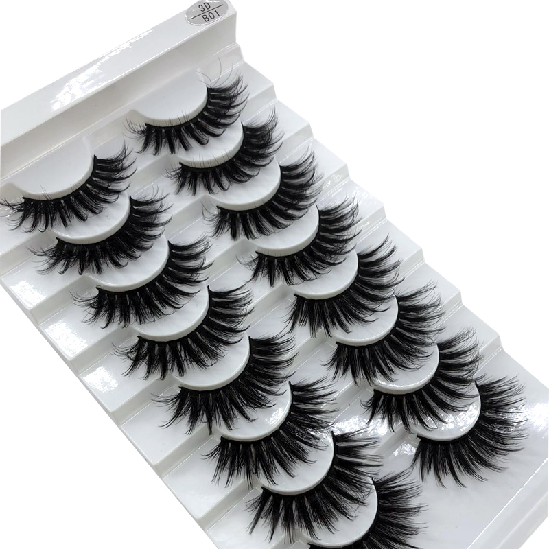 New 5 /8/9 pairs natural false eyelashes fake lashes long makeup 3d mink lashes eyelash extension mink eyelashes for beauty 03