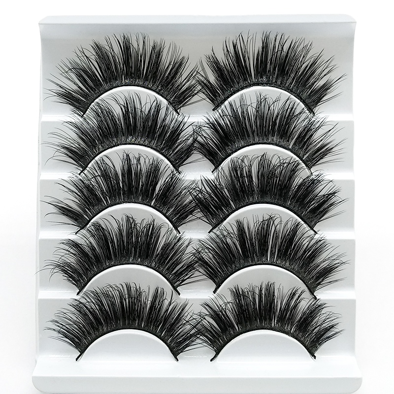 New 5 /8/9 pairs natural false eyelashes fake lashes long makeup 3d mink lashes eyelash extension mink eyelashes for beauty 03