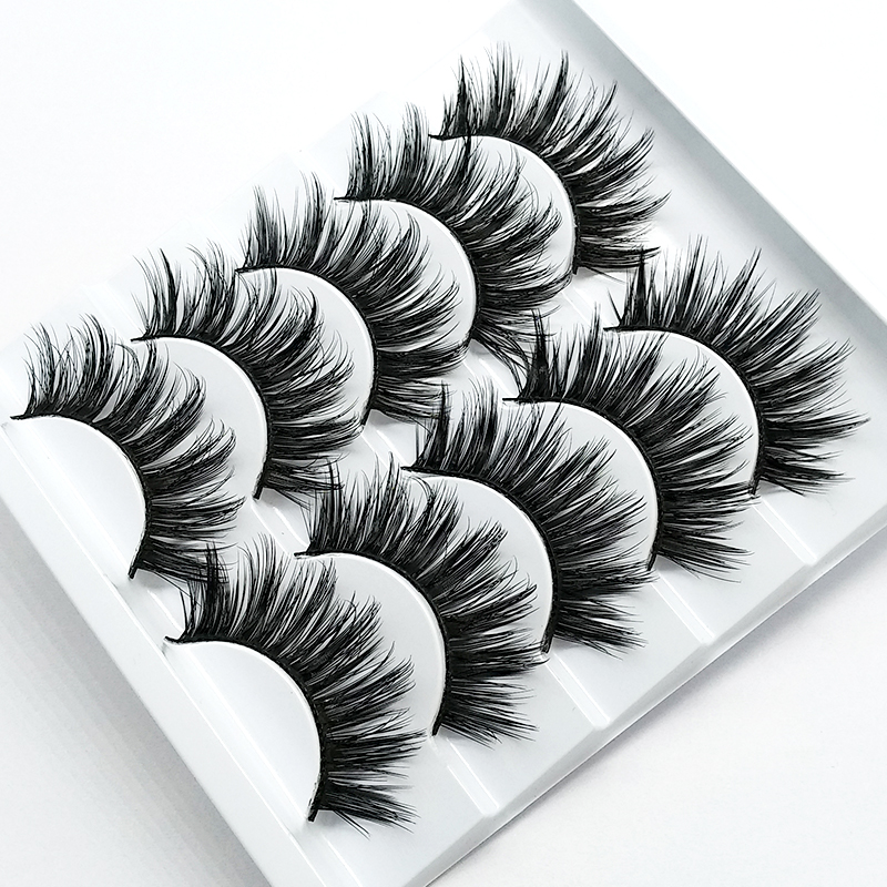 New 5 /8/9 pairs natural false eyelashes fake lashes long makeup 3d mink lashes eyelash extension mink eyelashes for beauty 03