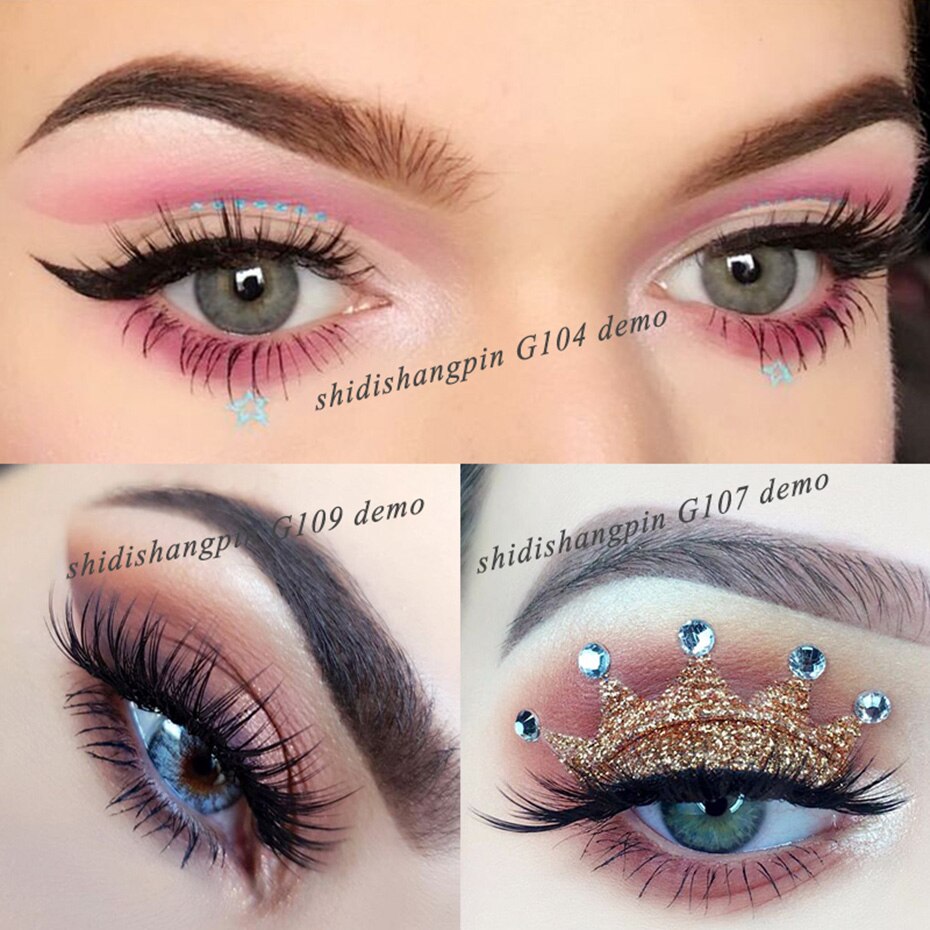 LANJINGLIN 4 pairs mink eyelashes false lashes mink 3d fake eyelash extension make up cilios natural long cruelty free lash