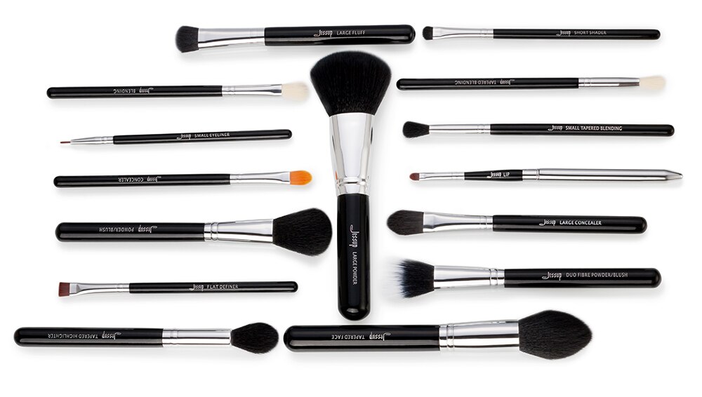 Jessup Pro 15pcs Makeup Brushes Set Black/Silver Cosmetic Make up Powder Foundation Eyeshadow Eyeliner Lip Brush Tool beauty Jessup Pro 15pcs Makeup Brushes Set Black/Silver Cosmetic Make up Powder Foundation Eyeshadow Eyeliner Lip Brush Tool beauty