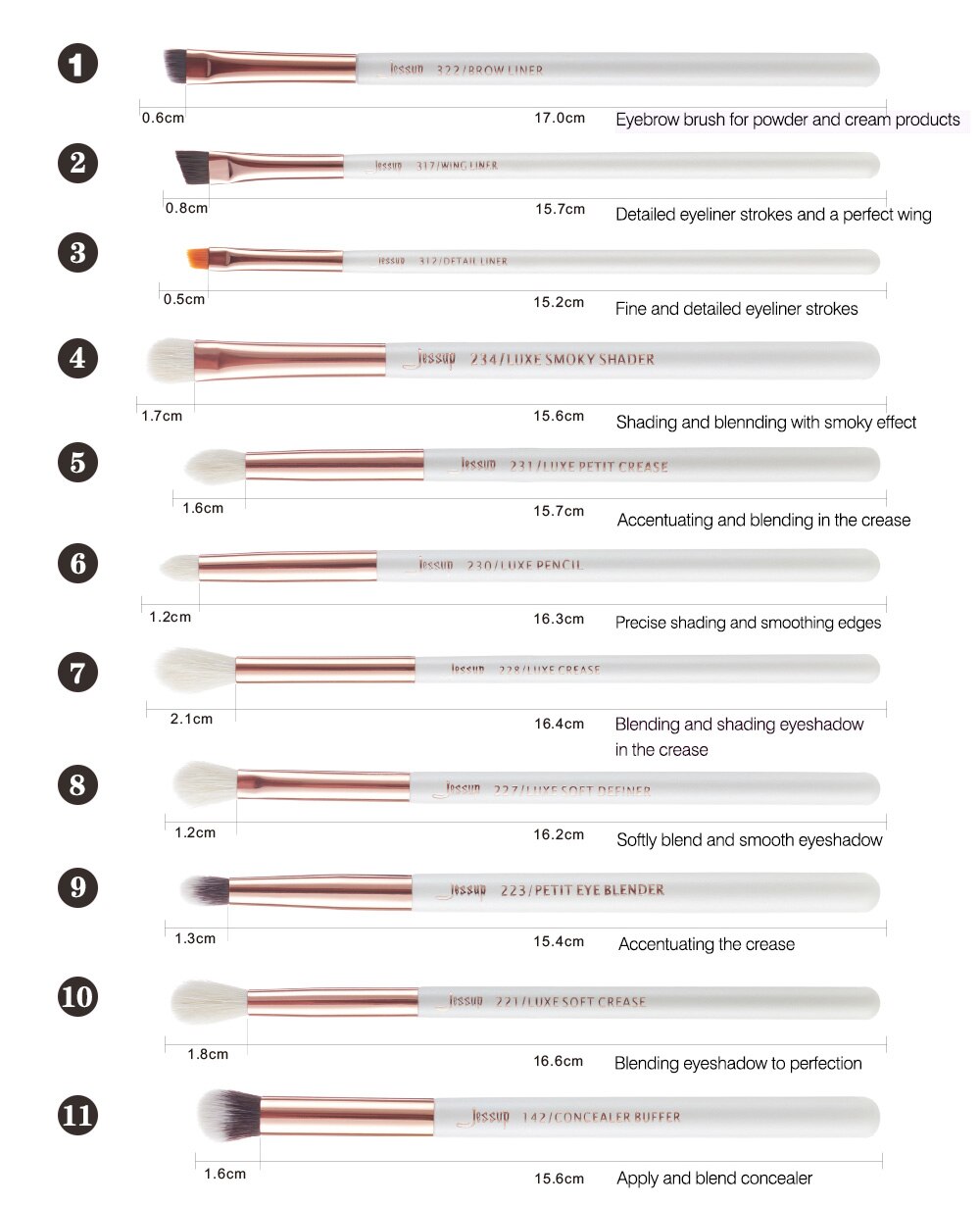 Jessup Beauty Makeup Brushes Kit 15pcs Natural-synthetic Hair pinceau maquillage Blending Powder Liner Cosmetics Tool T222 Jessup Beauty Makeup Brushes Kit 15pcs Natural-synthetic Hair pinceau maquillage Blending Powder Liner Cosmetics Tool T222
