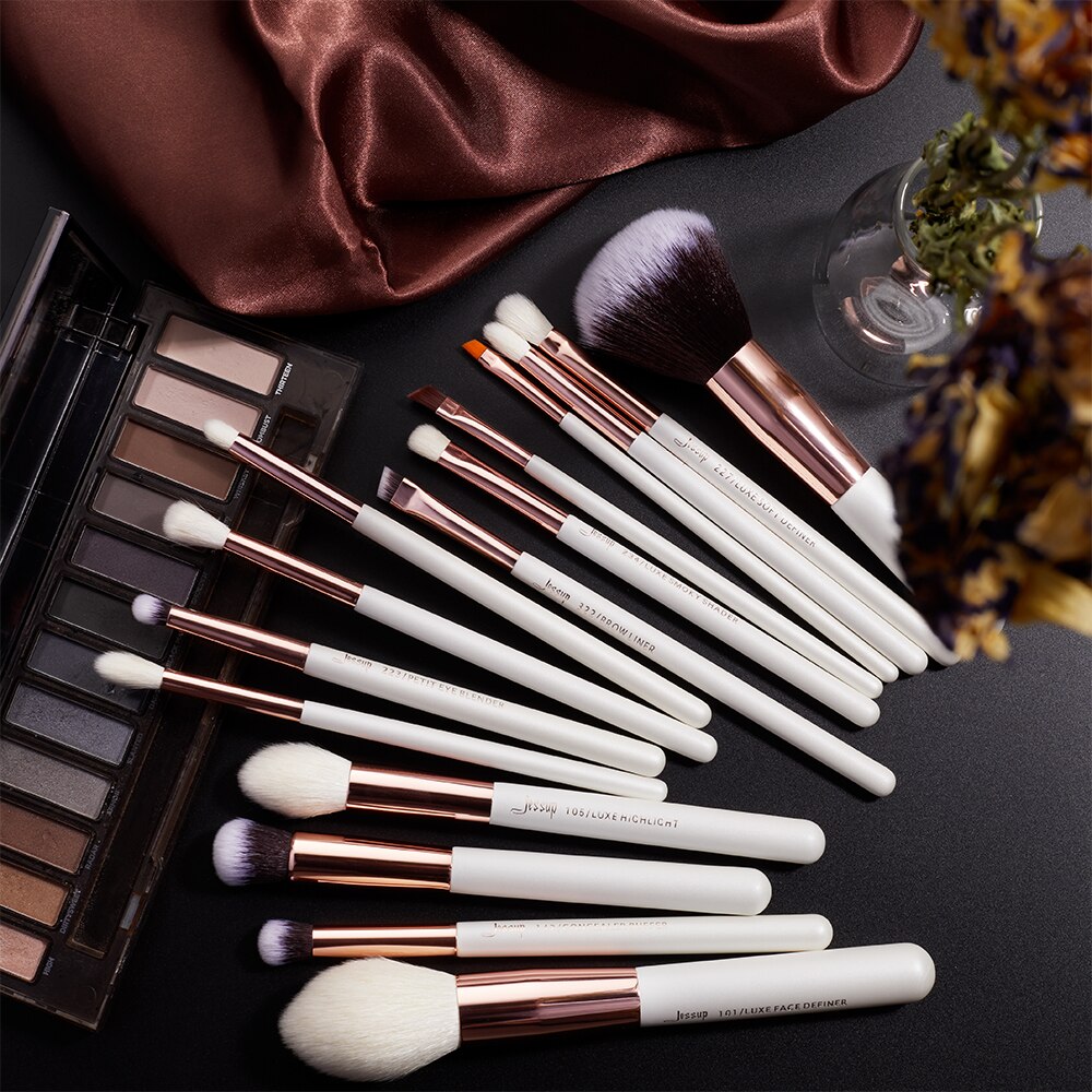 Jessup Beauty Makeup Brushes Kit 15pcs Natural-synthetic Hair pinceau maquillage Blending Powder Liner Cosmetics Tool T222 Jessup Beauty Makeup Brushes Kit 15pcs Natural-synthetic Hair pinceau maquillage Blending Powder Liner Cosmetics Tool T222