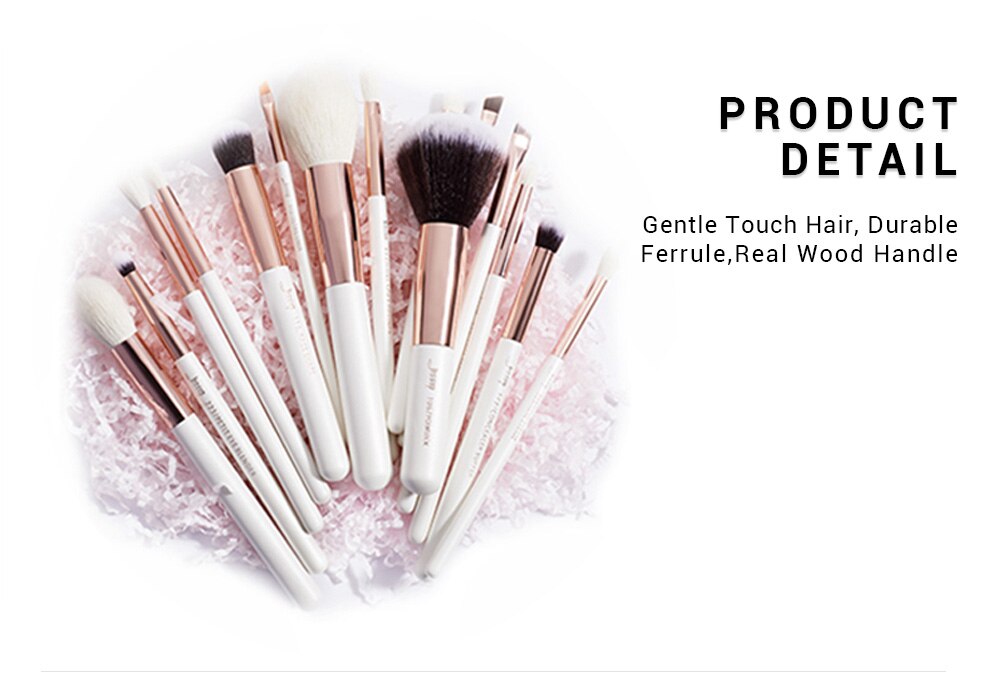 Jessup Beauty Makeup Brushes Kit 15pcs Natural-synthetic Hair pinceau maquillage Blending Powder Liner Cosmetics Tool T222 Jessup Beauty Makeup Brushes Kit 15pcs Natural-synthetic Hair pinceau maquillage Blending Powder Liner Cosmetics Tool T222