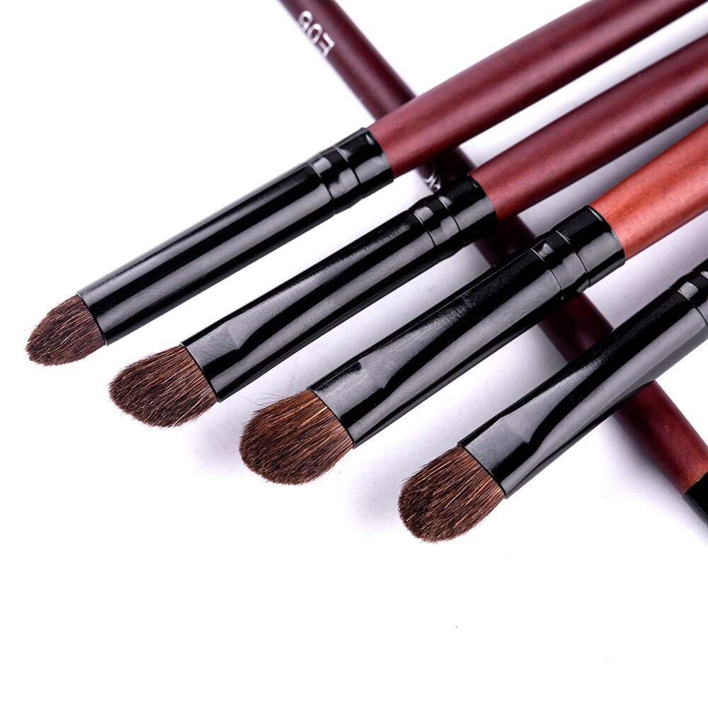 RANCAI Eyeshadow Brush 3/5PCS Makeup Brushes Blending Eyebrow Brush Nature Bristles Horse Hair Eye Shadow Brush Set