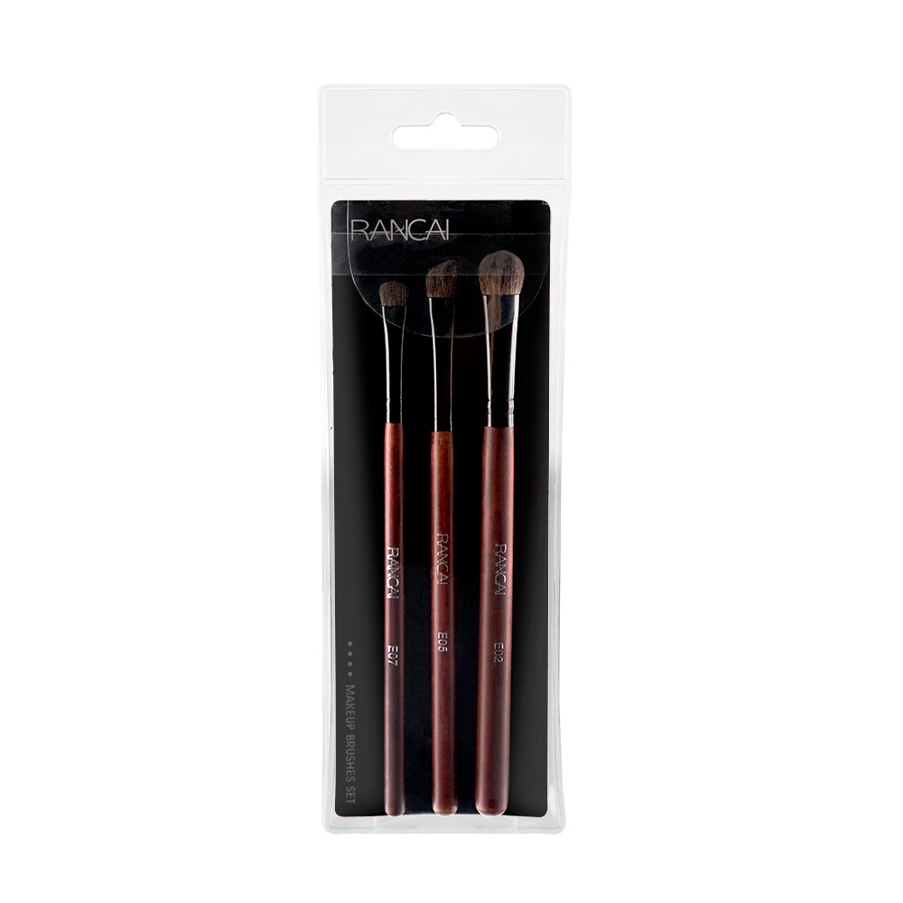 RANCAI Eyeshadow Brush 3/5PCS Makeup Brushes Blending Eyebrow Brush Nature Bristles Horse Hair Eye Shadow Brush Set