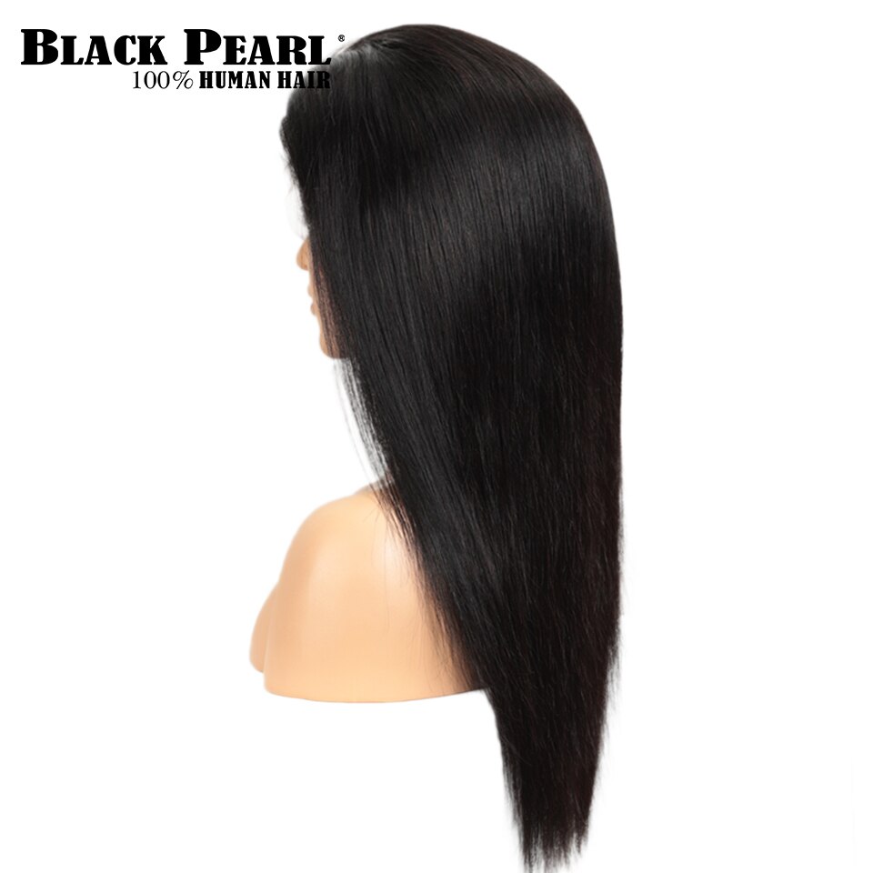 Black Pearl Brazilian Wig 13*4 Straight Lace Front Human Hair Wigs 30 Inch Human Hair Wigs For Women Pre Plucked 150% Density