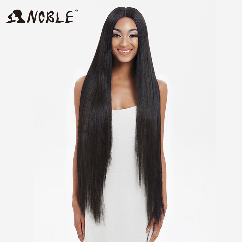 Noble Cosplay Wigs For Black Women Straight Synthetic Lace Front Hair 38 Inch Ombre Lace Front Wig Cosplay Blonde Lace Front Wig