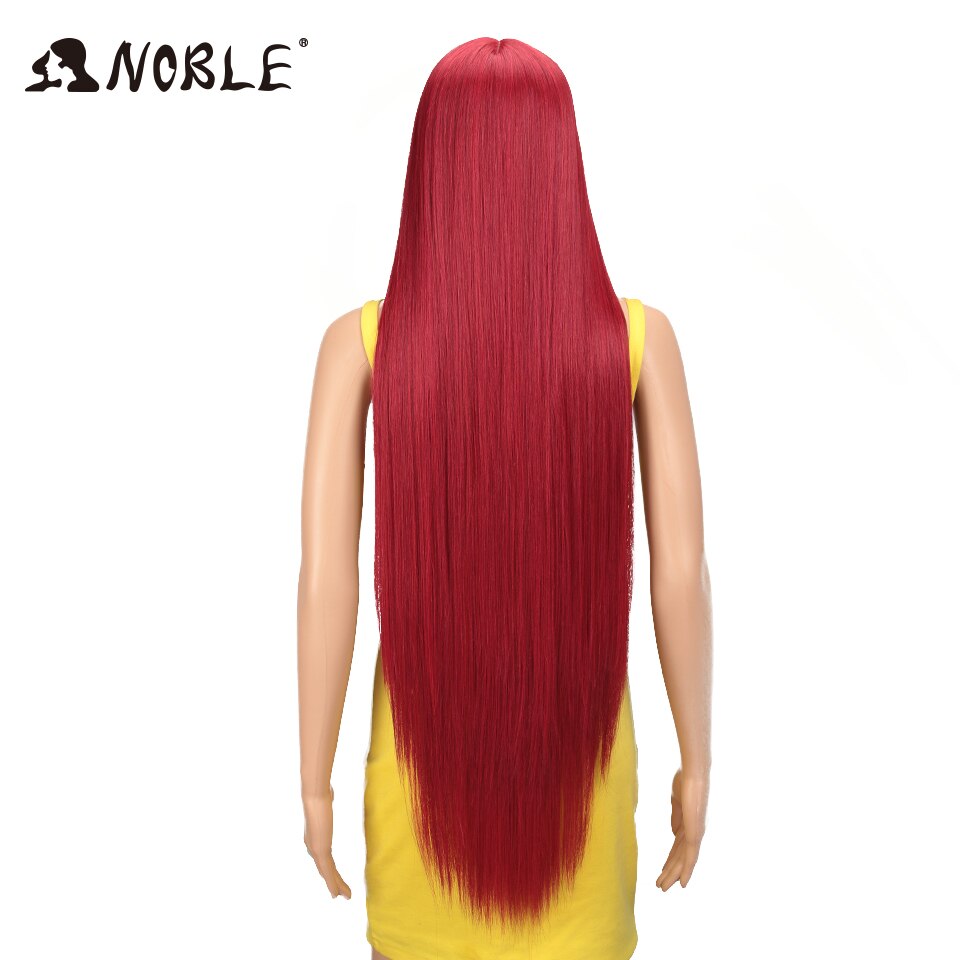 Noble Cosplay Wigs For Black Women Straight Synthetic Lace Front Hair 38 Inch Ombre Lace Front Wig Cosplay Blonde Lace Front Wig