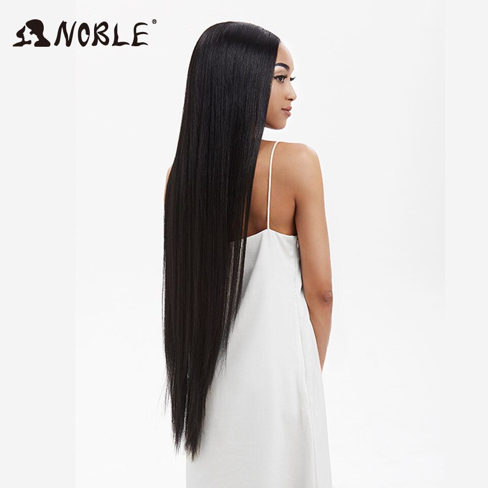 Noble Cosplay Wigs For Black Women Straight Synthetic Lace Front Hair 38 Inch Ombre Lace Front Wig Cosplay Blonde Lace Front Wig
