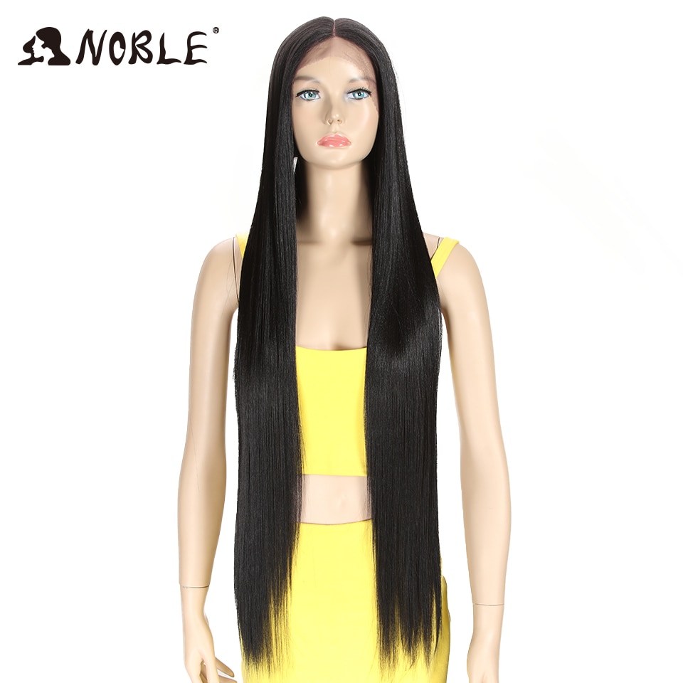 Noble Cosplay Wigs For Black Women Straight Synthetic Lace Front Hair 38 Inch Ombre Lace Front Wig Cosplay Blonde Lace Front Wig