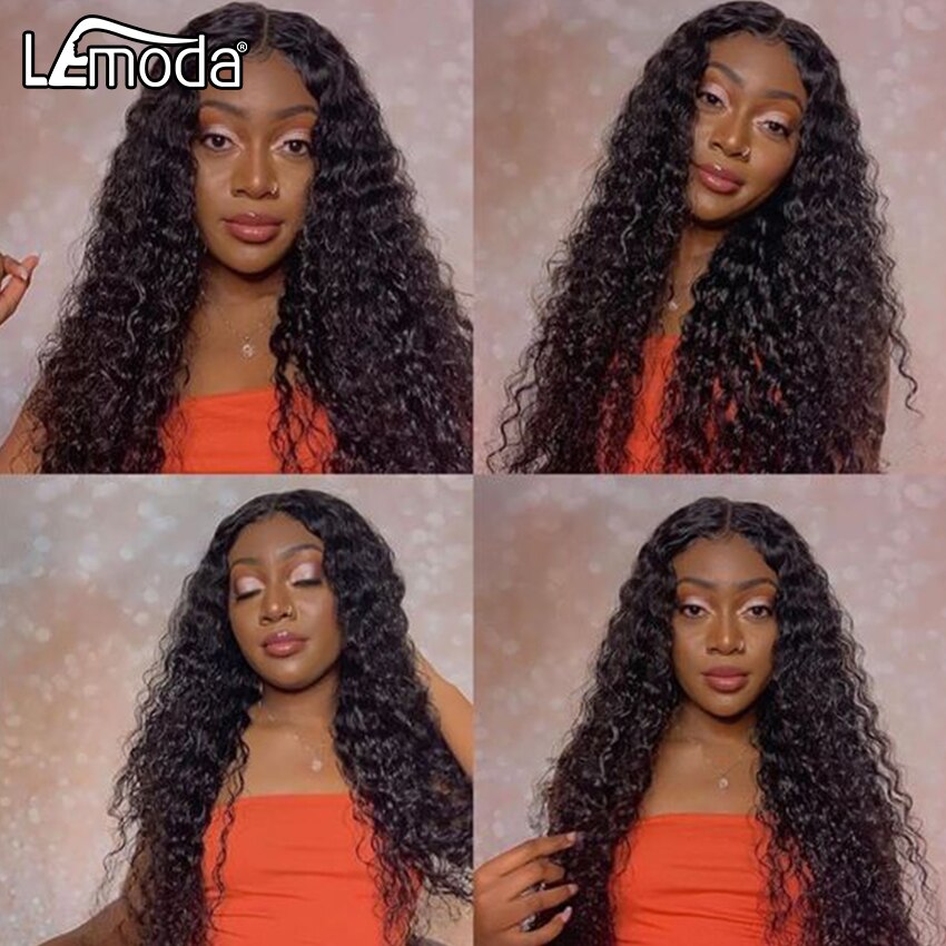 HD Lace Wig 13x6 13x4 Curly Lace Front Human Hair Wigs 360 Lace Frontal Wig Lemoda Brazilian Curly Hair 30Inch Closure Wig