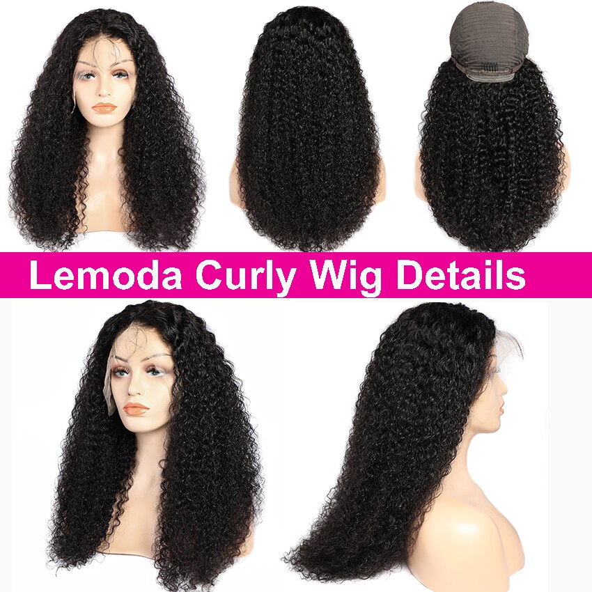 HD Lace Wig 13x6 13x4 Curly Lace Front Human Hair Wigs 360 Lace Frontal Wig Lemoda Brazilian Curly Hair 30Inch Closure Wig