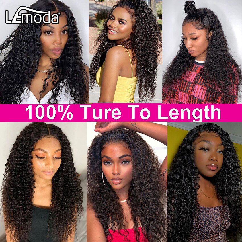 HD Lace Wig 13x6 13x4 Curly Lace Front Human Hair Wigs 360 Lace Frontal Wig Lemoda Brazilian Curly Hair 30Inch Closure Wig
