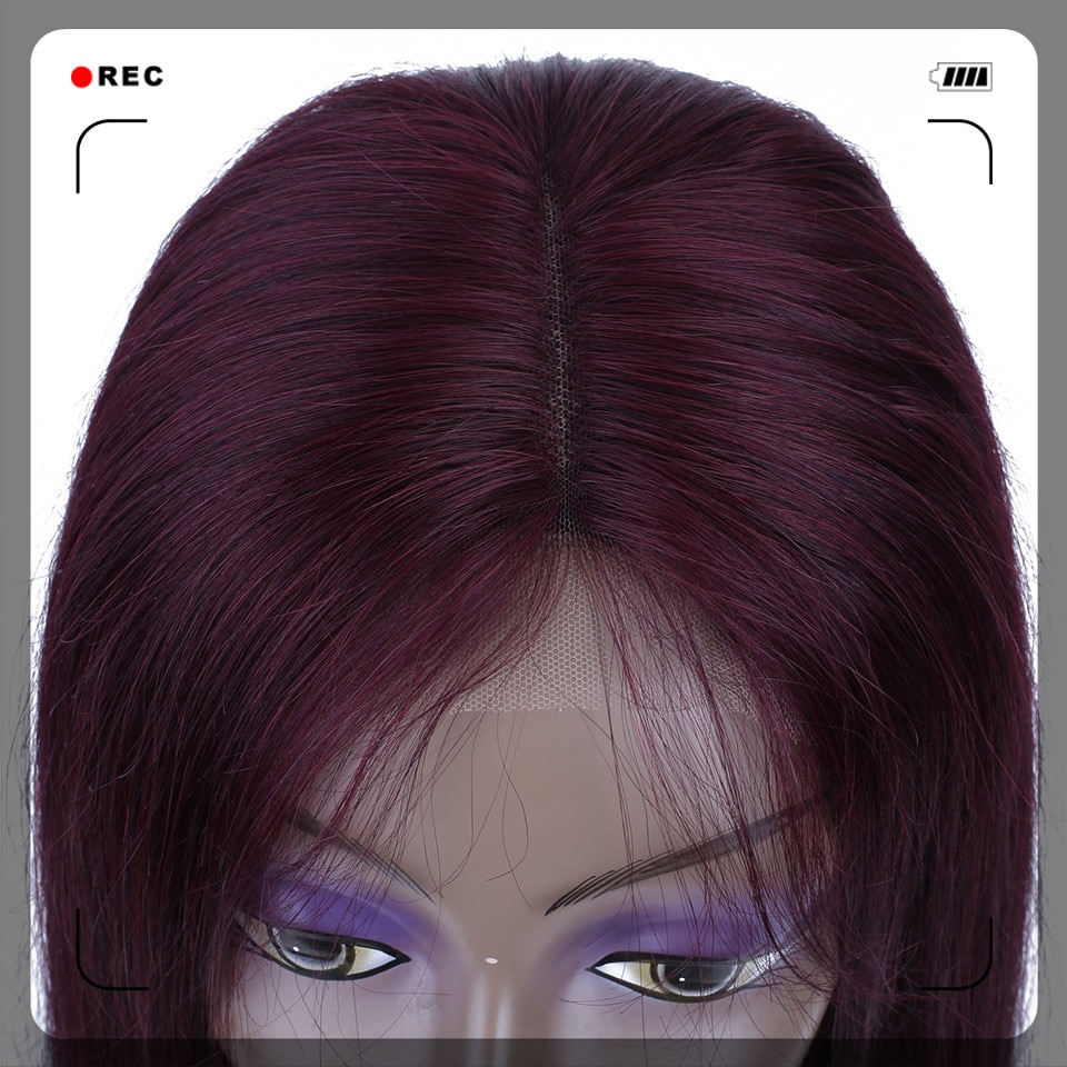 HairUGo 4x4 Lace Closure Wigs 99J Brazlian Remy Straight Lace Closure Human Hair Wigs For Black Women Human Hair Wig Pre Plucked