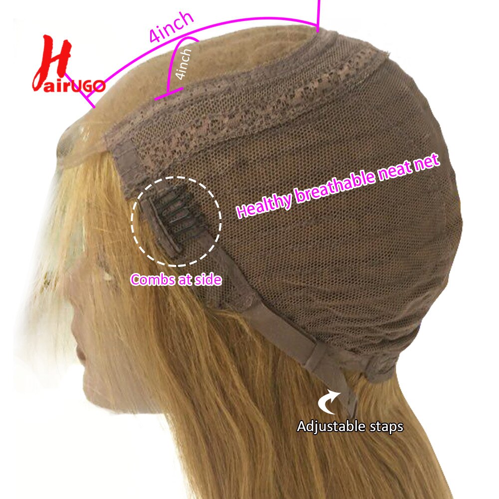 HairUGo 4x4 Lace Closure Wigs 99J Brazlian Remy Straight Lace Closure Human Hair Wigs For Black Women Human Hair Wig Pre Plucked