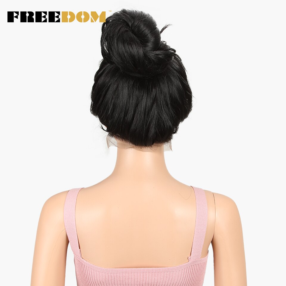 FREEDOM Free Parting Easy 360 Lace Front Synthetic Wigs For Black Women Ombre Blond Red Color Ponytail Supreme Hair cosplay FREEDOM Free Parting Easy 360 Lace Front Synthetic Wigs For Black Women Ombre Blond Red Color Ponytail Supreme Hair cosplay