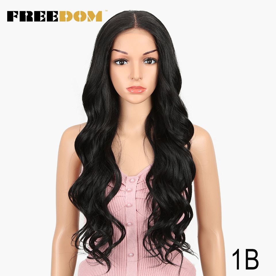 FREEDOM Free Parting Easy 360 Lace Front Synthetic Wigs For Black Women Ombre Blond Red Color Ponytail Supreme Hair cosplay FREEDOM Free Parting Easy 360 Lace Front Synthetic Wigs For Black Women Ombre Blond Red Color Ponytail Supreme Hair cosplay