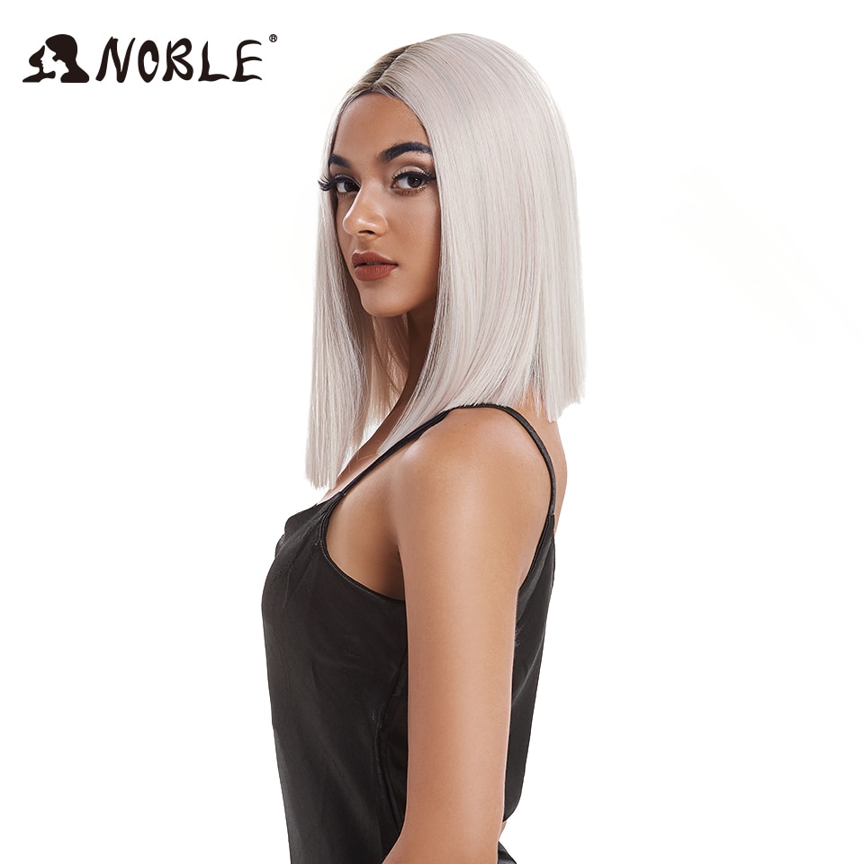 Noble Cosplay Synthetic Lace Front Wig Short Bob Straight 14 Inch Pink Lace Front Blonde Wigs Lace front Wigs For Black Women Noble Cosplay Synthetic Lace Front Wig Short Bob Straight 14 Inch Pink Lace Front Blonde Wigs Lace front Wigs For Black Women