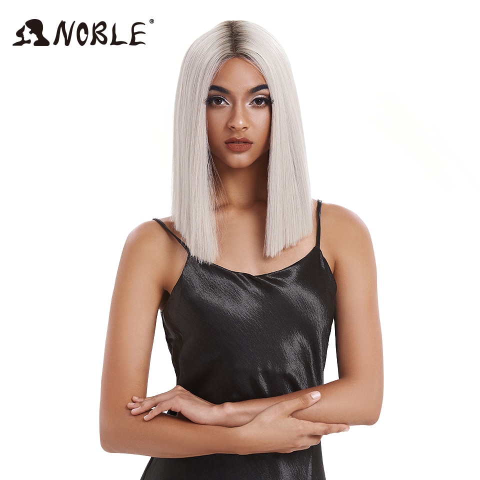 Noble Cosplay Synthetic Lace Front Wig Short Bob Straight 14 Inch Pink Lace Front Blonde Wigs Lace front Wigs For Black Women Noble Cosplay Synthetic Lace Front Wig Short Bob Straight 14 Inch Pink Lace Front Blonde Wigs Lace front Wigs For Black Women