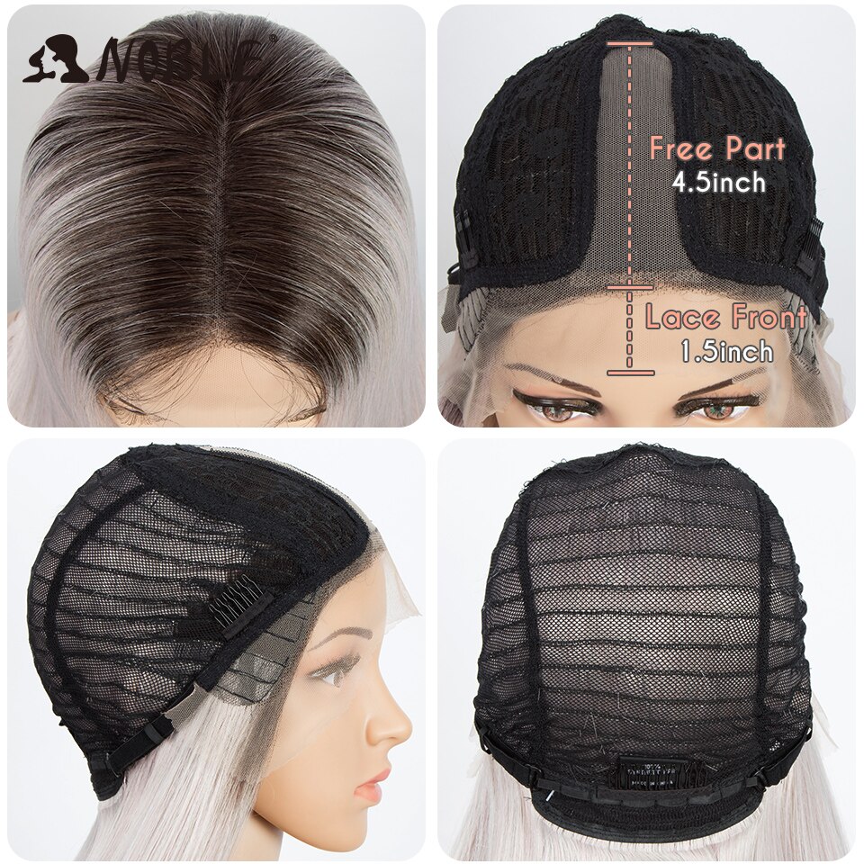 Noble Cosplay Synthetic Lace Front Wig Short Bob Straight 14 Inch Pink Lace Front Blonde Wigs Lace front Wigs For Black Women Noble Cosplay Synthetic Lace Front Wig Short Bob Straight 14 Inch Pink Lace Front Blonde Wigs Lace front Wigs For Black Women