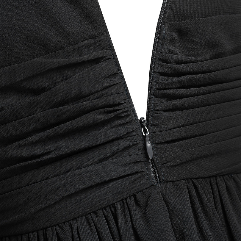 TiaoBug New Arrival Special Occasion Dresses V Neck Elegant 2020 Women Ladies Bridesmaid Princess Chiffon Summer Long Dresses