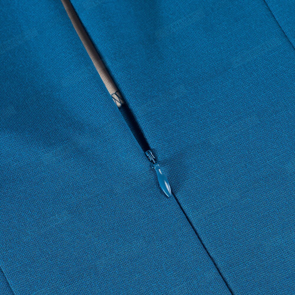 Vintage Women Patchwork Asymmetrical Collar Dress Elegant Casual Work Office Sheath Slim Dress EB517