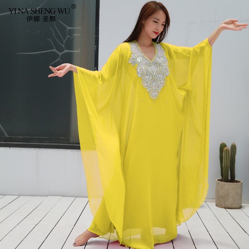 Dance Tribal Khaleegy Robe Belly Dance Oriental Costume New for Women Stage Performance Suit Sling Dress Dance Long Dress Abaya