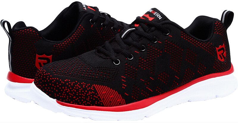 LARNMERN Lightweight Breathable Men Safety Shoes Steel Toe Work Shoes For Men Anti-smashing Construction Sneaker With Reflective