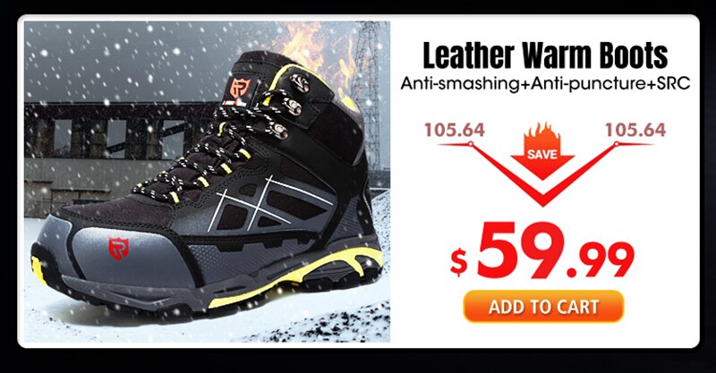 LARNMERN Lightweight Breathable Men Safety Shoes Steel Toe Work Shoes For Men Anti-smashing Construction Sneaker With Reflective