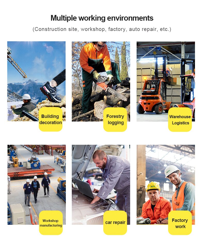 Men Safety Shoes with Metal Toe Indestructible Ryder Shoe Work Boots with Steel Toe Waterproof Breathable Sneakers Work Shoes