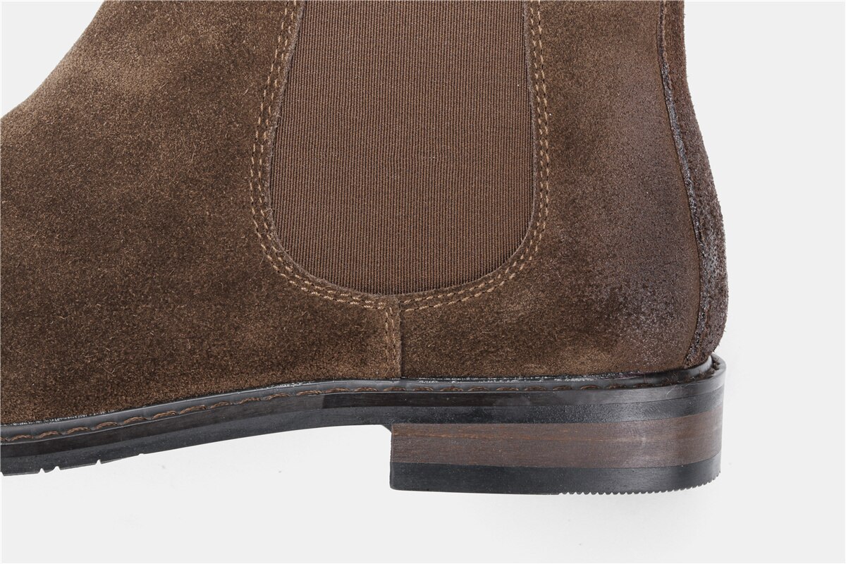 39~46 men boots fashion comfortable 2021 brand genuine leather chelsea boots #KD463