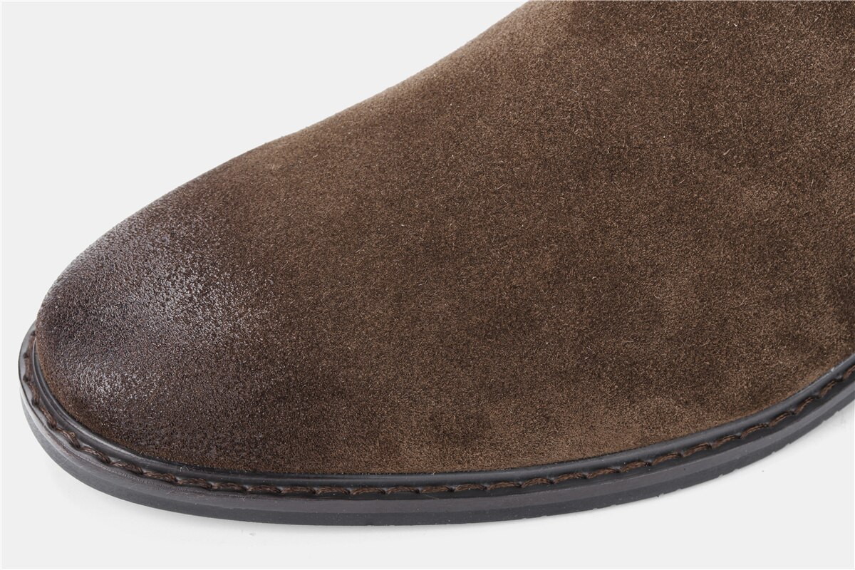 39~46 men boots fashion comfortable 2021 brand genuine leather chelsea boots #KD463