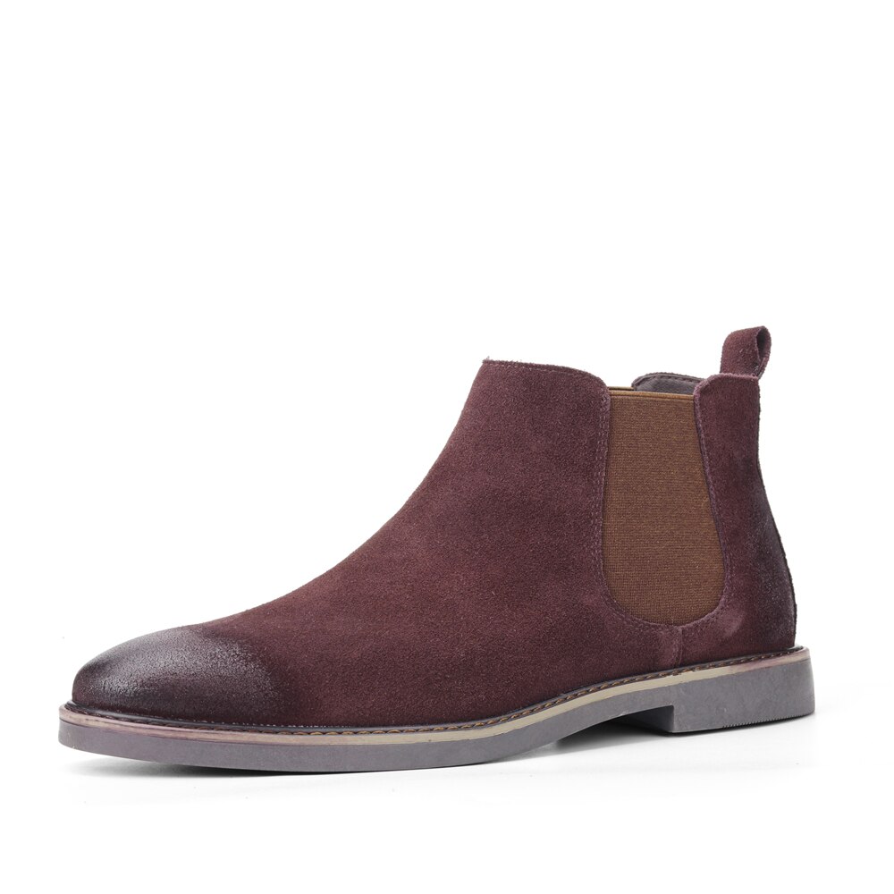 39~46 men boots fashion comfortable 2021 brand genuine leather chelsea boots #KD463