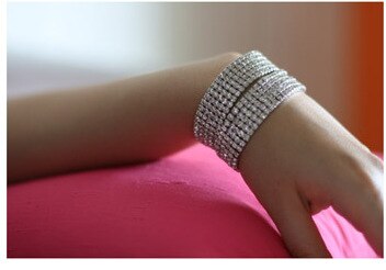 3 PCS Luxury Wedding Bridal Jewelry Sets for Women Necklace Bracelet Australia Crystal Long Earring Set Elastic 11.11 Sale