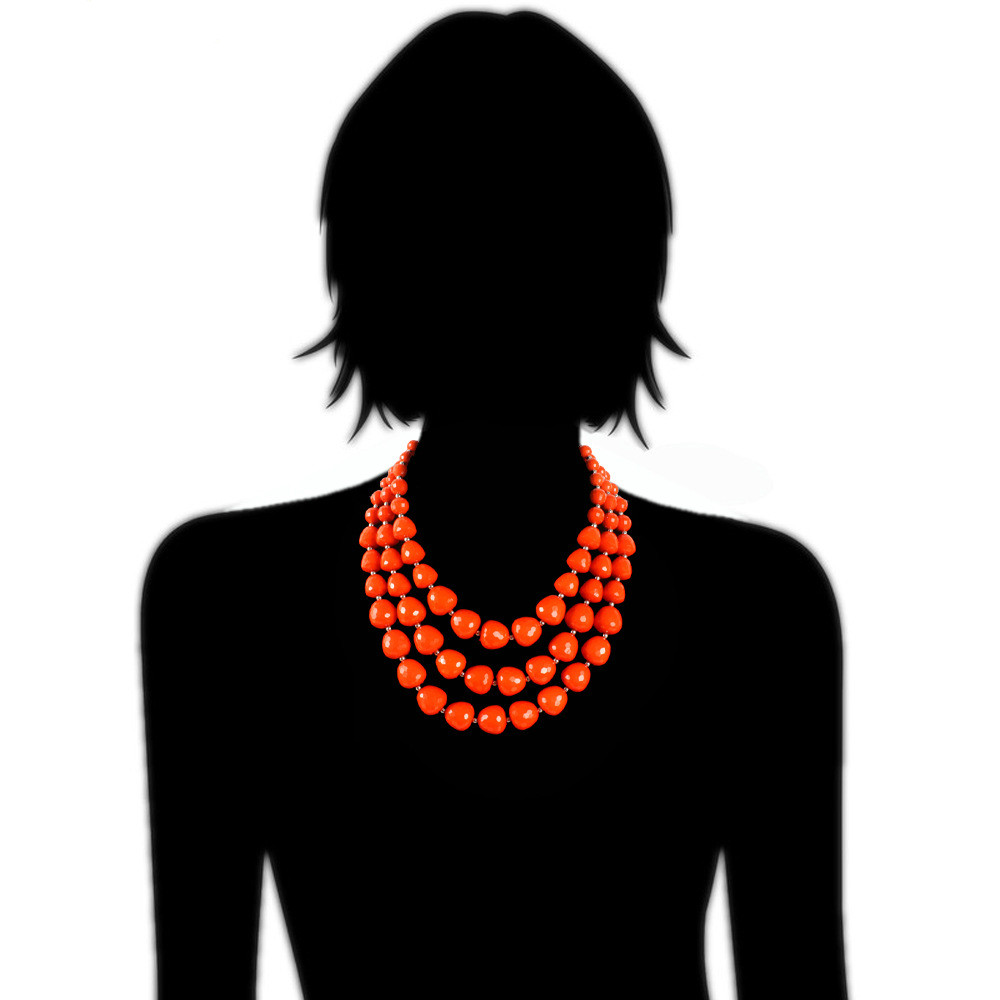 New Multi Layer Acrylic Necklace Set Africa Beads Jewelry Sets For Women Wedding Bohemian Necklaces Earrings бижутерия комплекты
