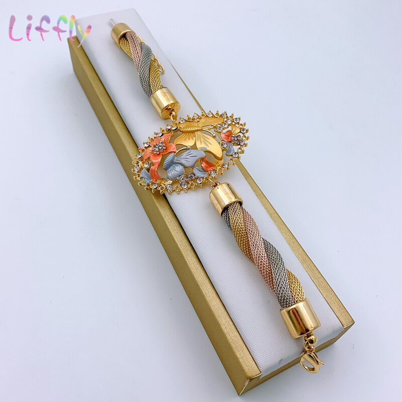 African Jewelry Charm Necklace Earrings Dubai Gold Jewelry Sets for Women Wedding Bridal Bracelet Ring Pendant Jewelry Set African Jewelry Charm Necklace Earrings Dubai Gold Jewelry Sets for Women Wedding Bridal Bracelet Ring Pendant Jewelry Set