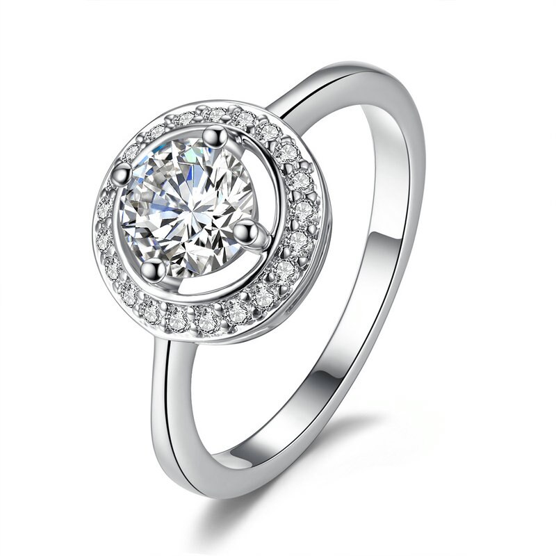 BAMOER New Arrival Silver Color Round Shape Full Of Love Dangle Earrings For Women Fashion Jewelry YIE106