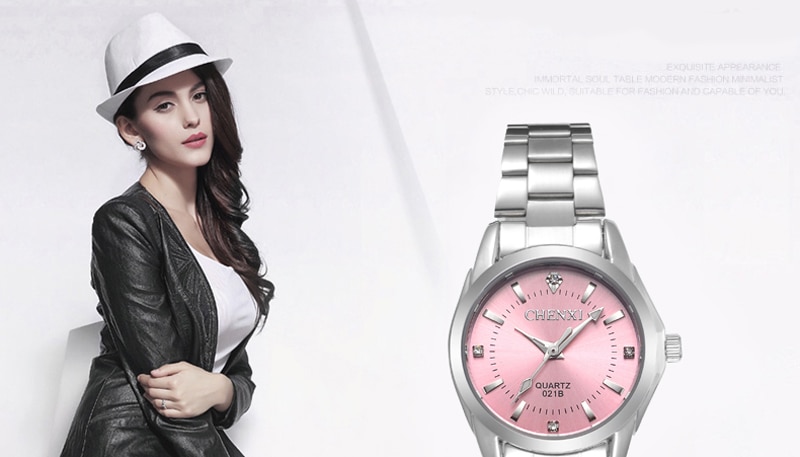 6 Fashion colors CHENXI CX021B Brand relogio Luxury Women's Casual watches waterproof watch women fashion Dress Rhinestone watch