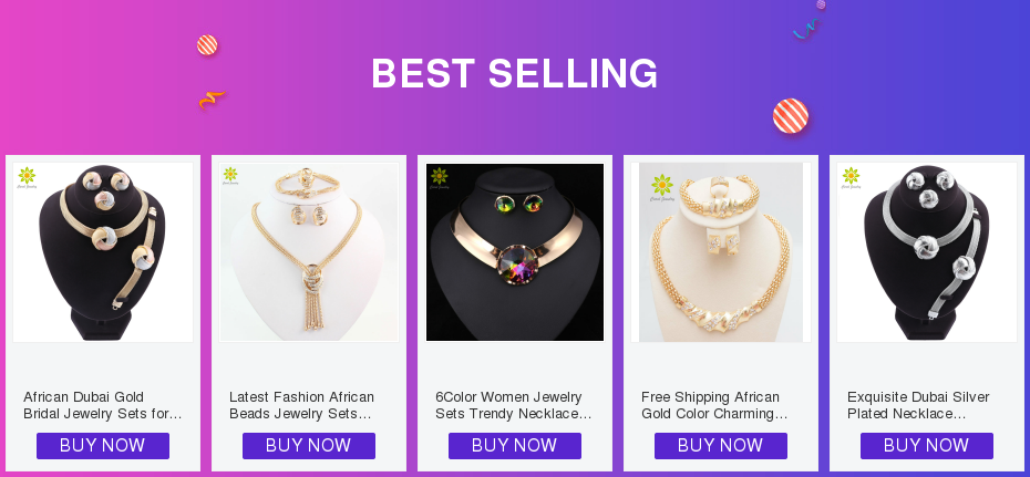 Women Bridal Fine Crystal African Beads Jewelry Sets For Wedding Party Dress Accessories Set Earrings Pendants Necklace Rings