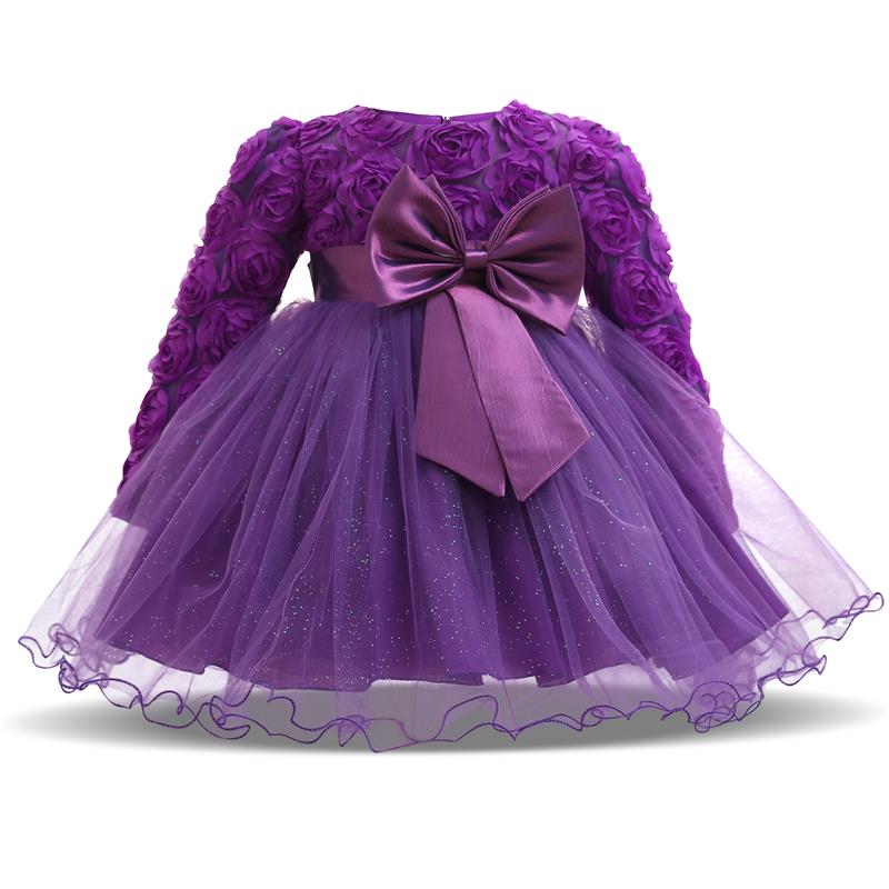 Baby Girl's Long Sleeve Party Dress