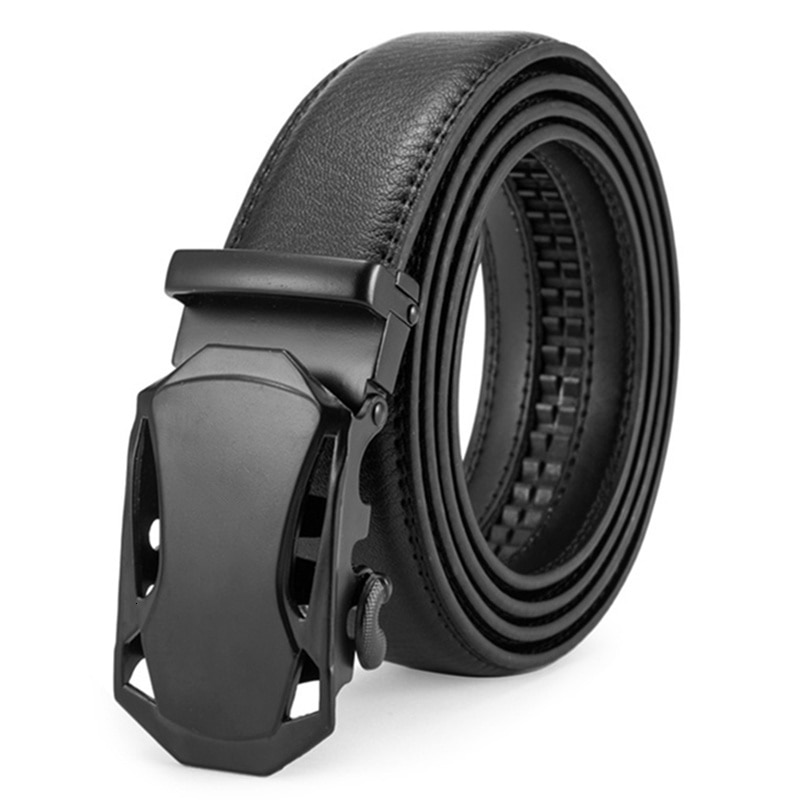 Men's Automatic Buckle Leather Belt Men's Automatic Buckle Leather Belt