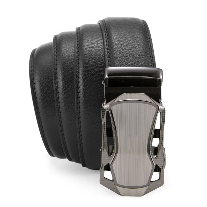 Men's Automatic Buckle Leather Belt Men's Automatic Buckle Leather Belt