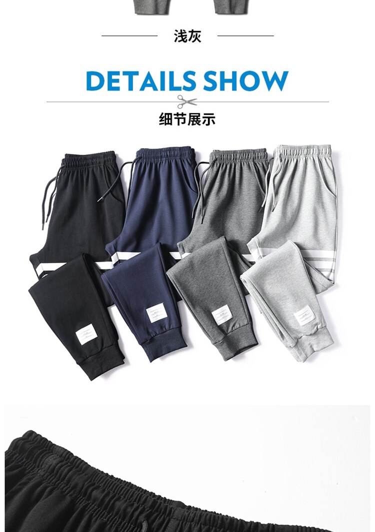 2020 New Cotton Hip Hop Men's streetwear Pants Fashion Pencil Pants Men ankle-length Drawstring Trousers For Men Casual Joggers